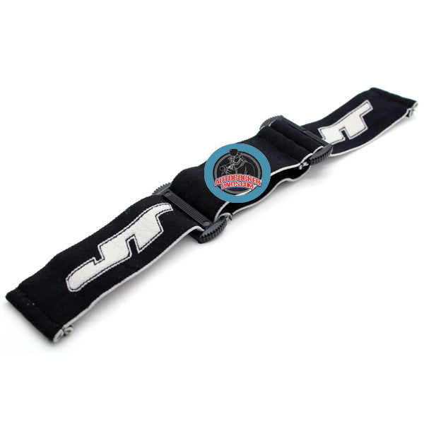 JT ProFlex Woven Goggle Strap - Black / White