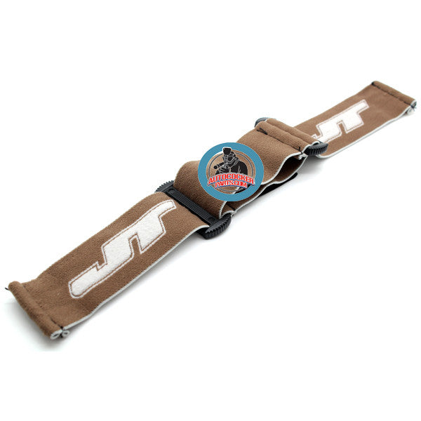 JT ProFlex Woven Goggle Strap - Brown / White