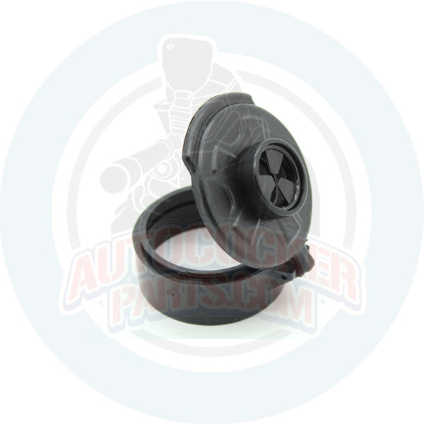 50 Round Hopper Lid  w/feedgate - Black