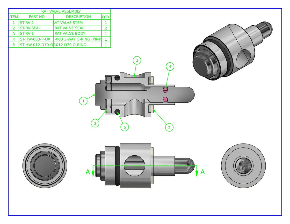 Shocktech Autococker RAT Valve - 9/16